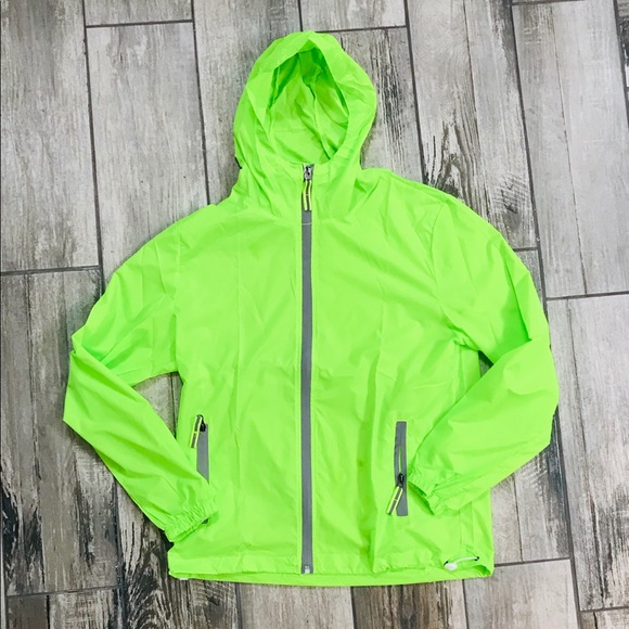 Jackets & Blazers - Neon Green Ultralight Windbreaker Running Jacket